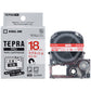 キングジム テプラ ＰＲＯ テープカートリッジ マグネットテープ １８ｍｍ 白／赤文字 ＳＪ１８ＳＲ １個