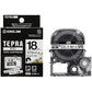 キングジム テプラ ＰＲＯ テープカートリッジ マグネットテープ ロングタイプ２ｍ巻 １８ｍｍ 白／黒文字 ＳＪ１８ＳＬ－Ａ １セット（３個）